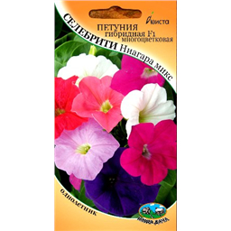 Петуния гибридная F1 многоцветковая Селебрити Ниагара микс